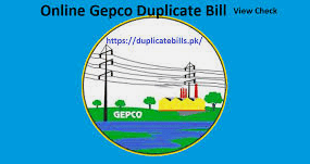 Aim Of  GEPCO Duplicate Bill