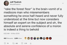 Jeff Tiedrich As A Writer