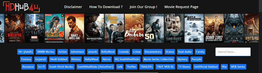 Popular Features Of HDHub4u
