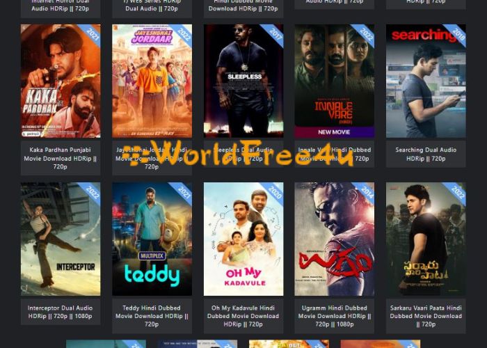 What Movies Does Worldfree4u Have?