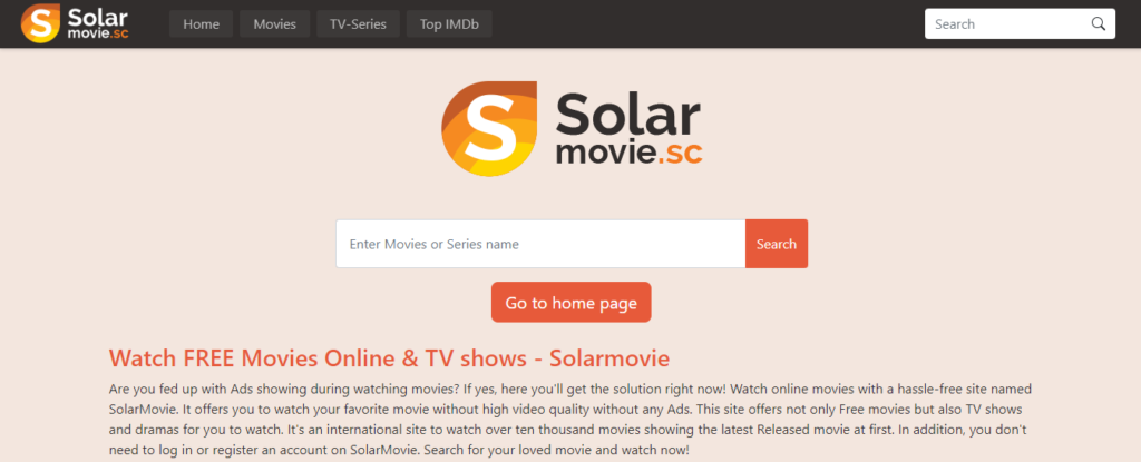  5. SolarMovie: